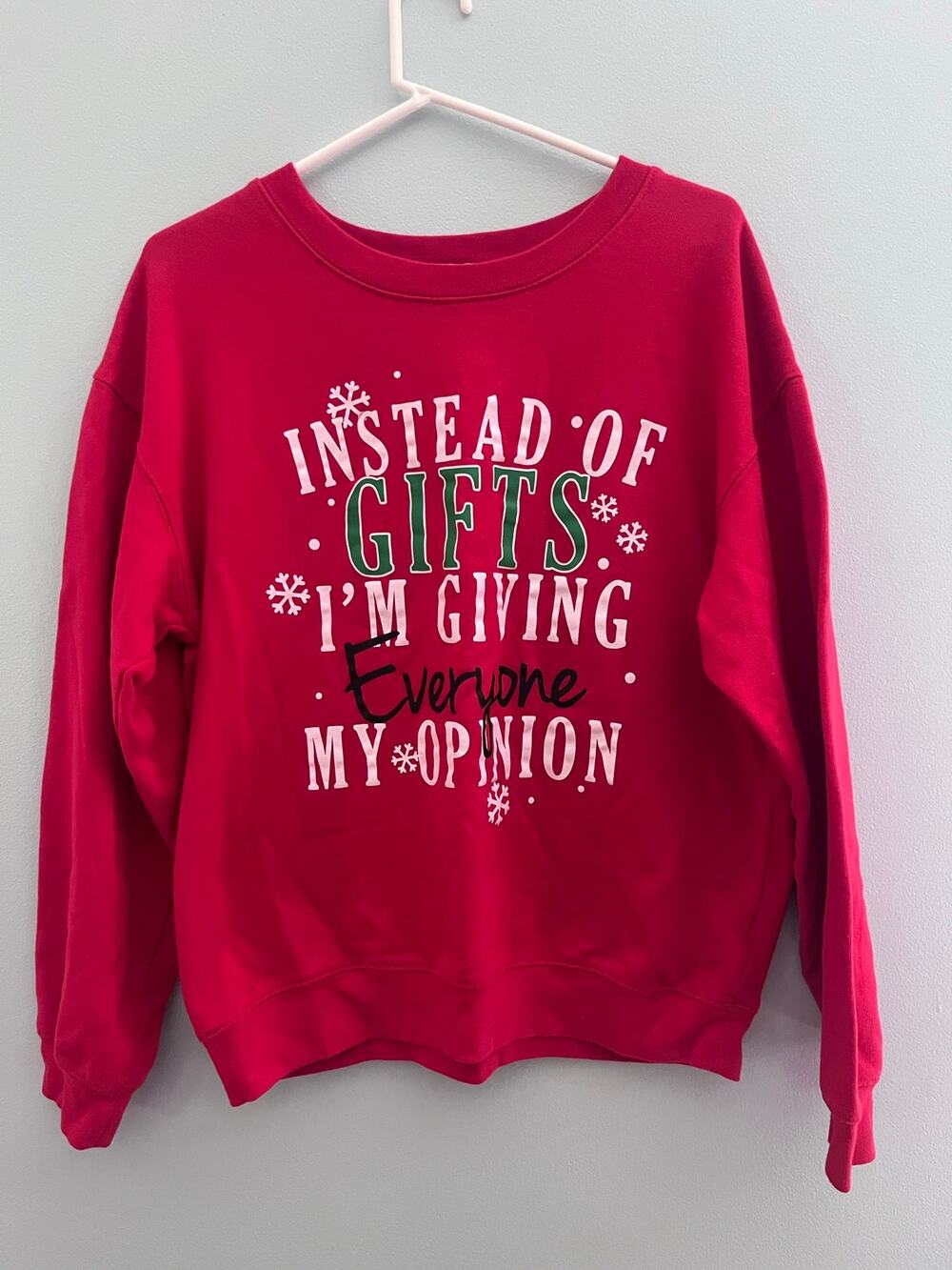 Funny Christmas Crewneck Size Large